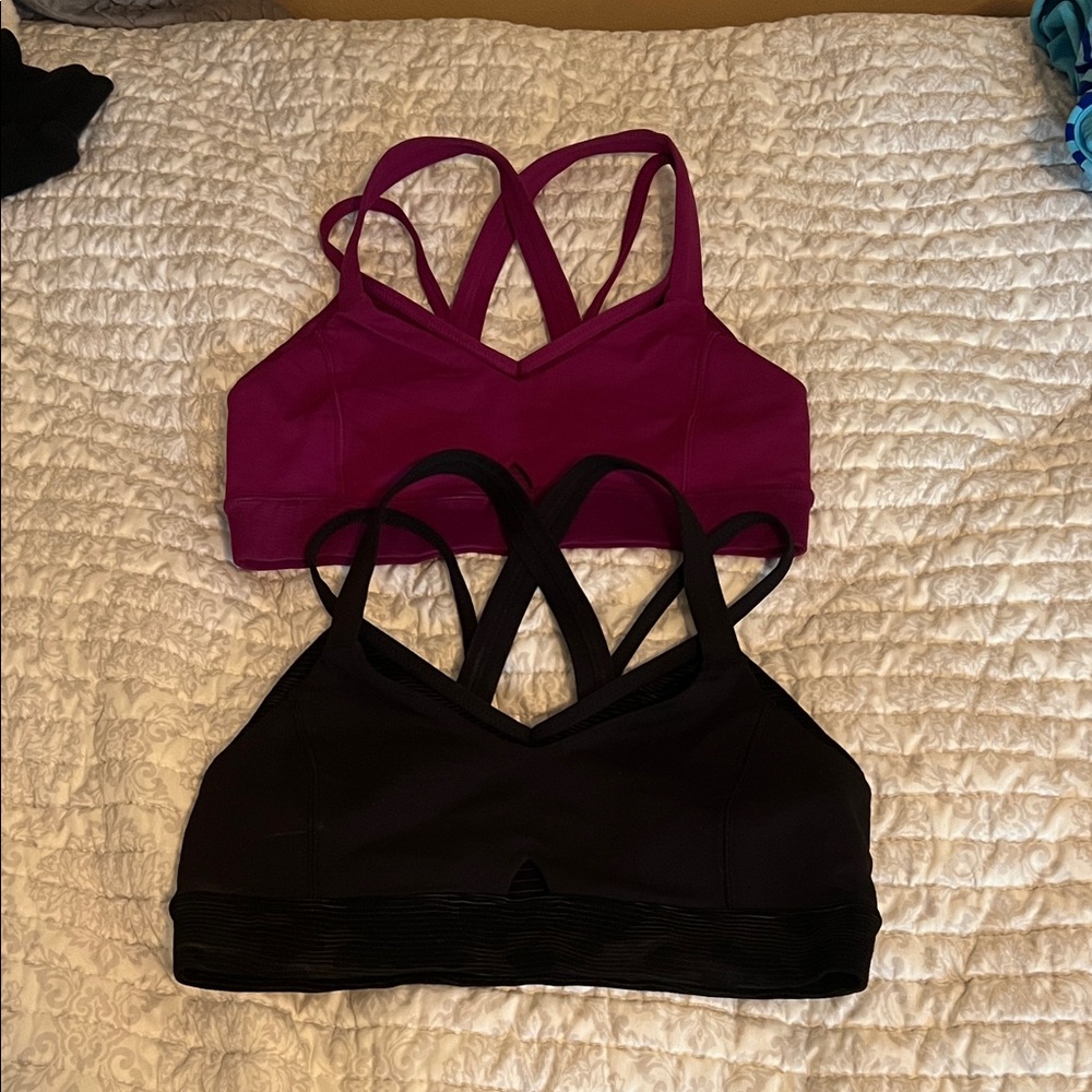 2 Lululemon Women's Cross-Back Sports Bras